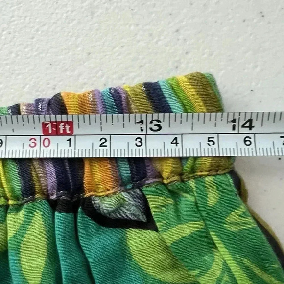 SOFT‎ SURROUNDINGS Bohemian Embellished Multi Print Art To Wear Sz S Full Gypsy - Picture 15 of 16